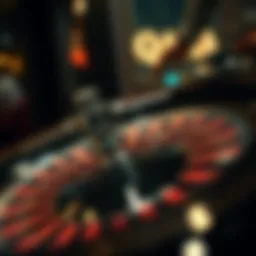 Roulette wheel demonstrating the game mechanics