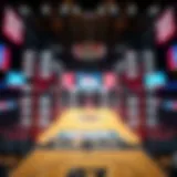 Visual representation of NCAA tournament brackets