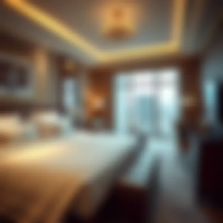 Luxurious Hotel Accommodation in Las Vegas Luxurious hotel room in Las Vegas showcasing comfort and style