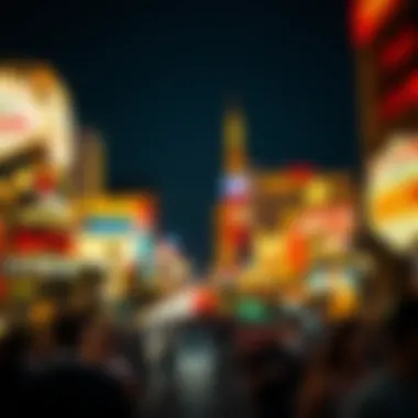 Vibrant Las Vegas Strip at Night Vibrant Las Vegas Strip at night filled with lights and crowds