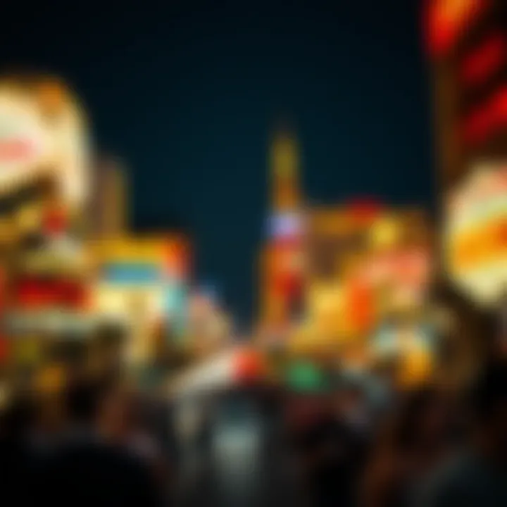 Vibrant Las Vegas Strip at Night Vibrant Las Vegas Strip at night filled with lights and crowds