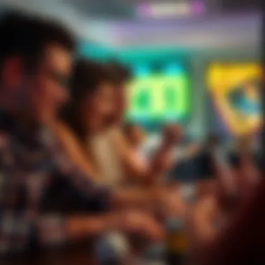 A group of friends enjoying an online bingo game together