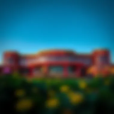 Exterior view of the casino complex in Des Plaines