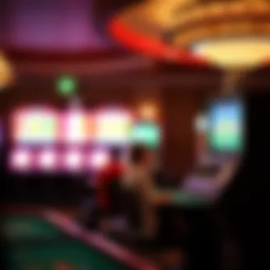 Historical images showcasing the evolution of gambling in the area