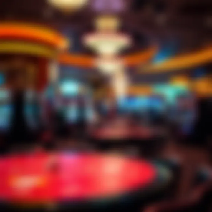An overview of a bustling casino floor