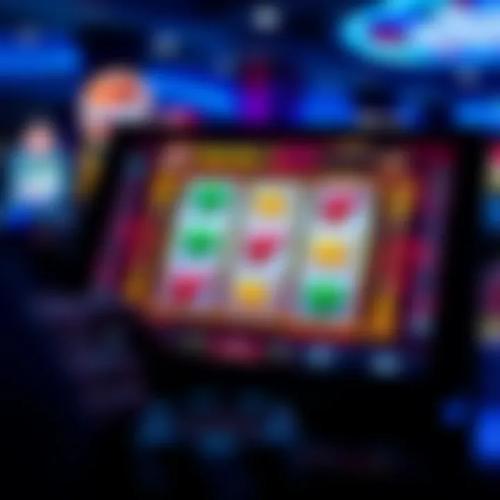 A modern digital slot game on a tablet