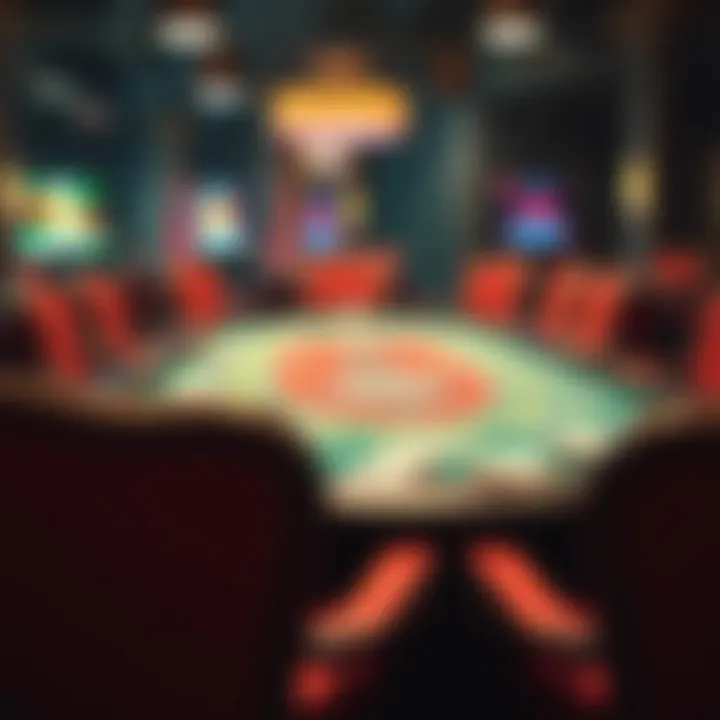 Doubledown Poker table setup