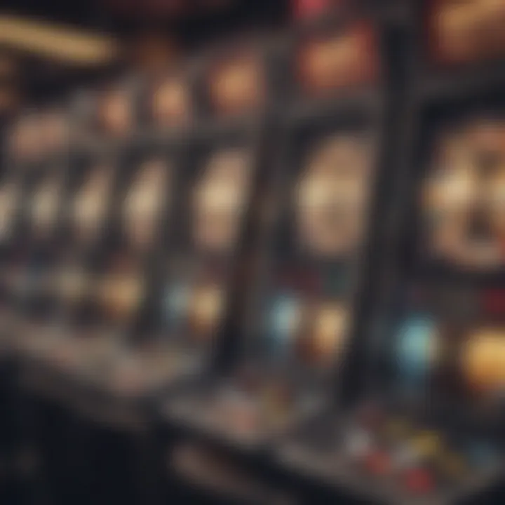 A close-up view of slot machines with high payout rates