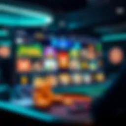 A captivating view of a modern online casino interface showcasing various games.