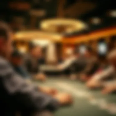 A vintage photo of early World Series of Poker events showcasing the evolution of the game.