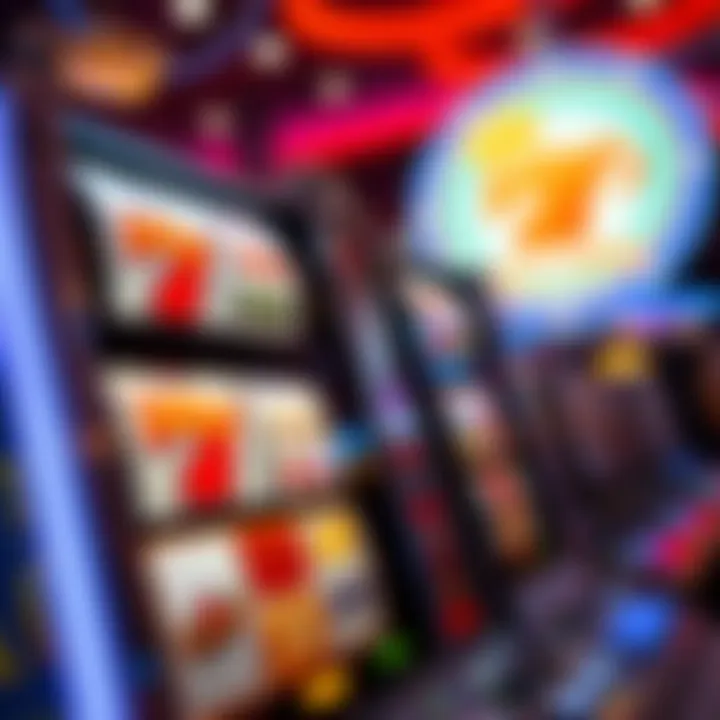 Winning Slot Machine with High Payout Close-up of a winning slot machine with high payout