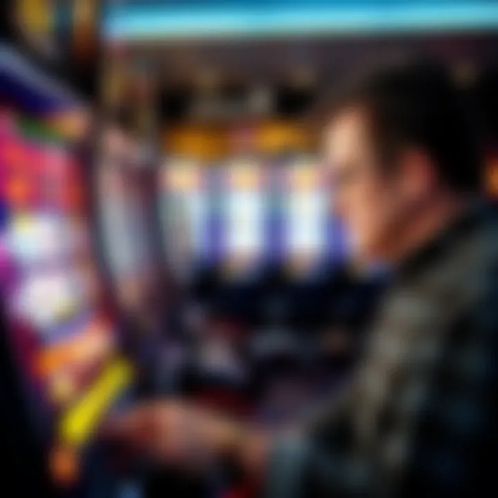 Analyzing Slot Machine Payout Rates Player analyzing slot machine payout rates