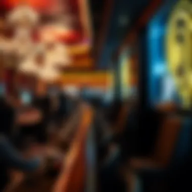 Elegant Casino Bar Elegant casino bar with patrons enjoying refreshments