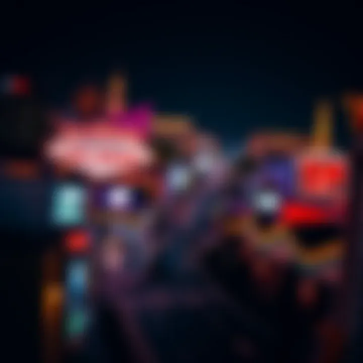 Iconic Las Vegas Strip Nighttime view of iconic Las Vegas Strip casinos