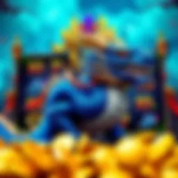 Artistic representation of Blue Dragon Slots featuring vibrant colors and mythical elements.