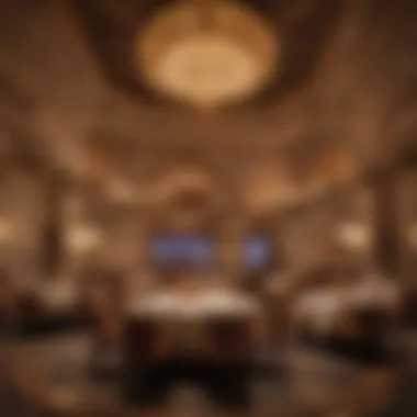 Exquisite dining setup within Caesars Palace