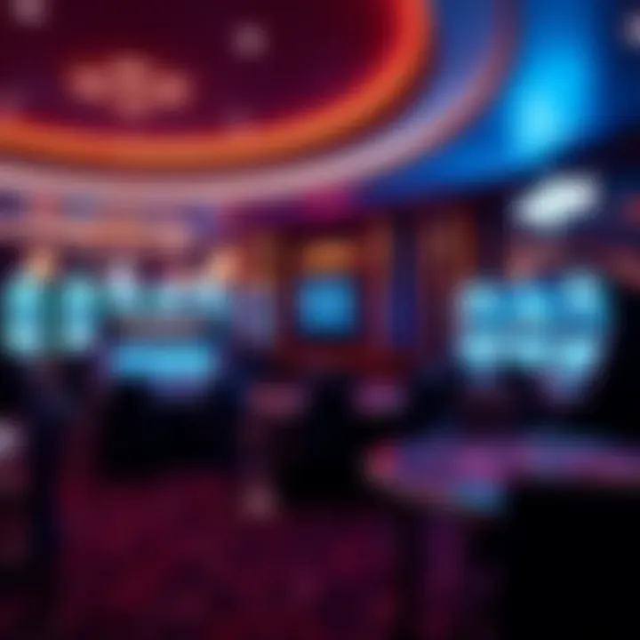 Luxurious gaming room in a high-end casino