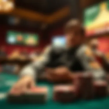 An illustration showcasing strategic thinking in online gambling.