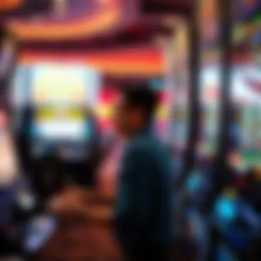 Player engagement with slot machines in a casino setting