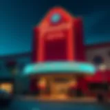 Exterior view of the Fiesta Hotel and Casino showcasing its vibrant façade