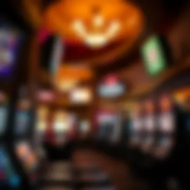 Interior gaming area filled with slot machines and lively atmosphere