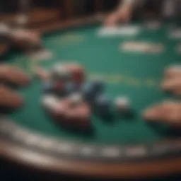 Virtual poker table showcasing various game options