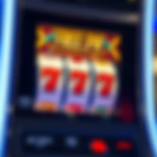 An illustration showcasing free spins in action on a casino slot machine.