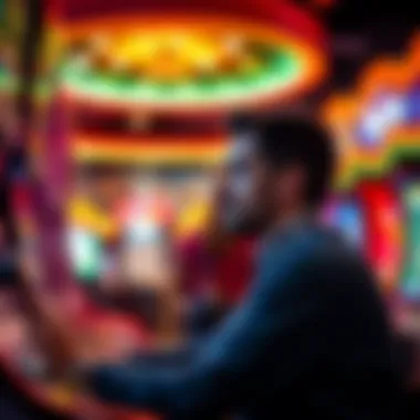 Thoughtful Player Engaging with Strategy A person strategizing while playing in a gameroom