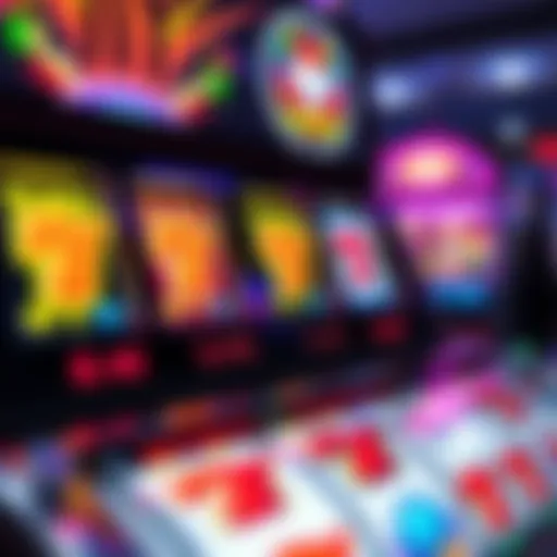 Vibrant Symbols on Slot Machines Colorful slot machine display with vibrant symbols