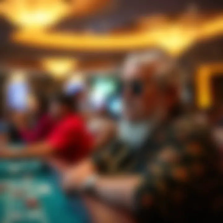 A local community member enjoying entertainment at a casino event