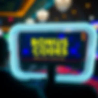 Screen displaying various live casino bonus codes