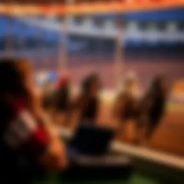 Visual representation of various race types available for live betting