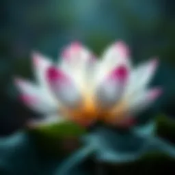 Elegant lotus flower symbolizing tranquility in gaming
