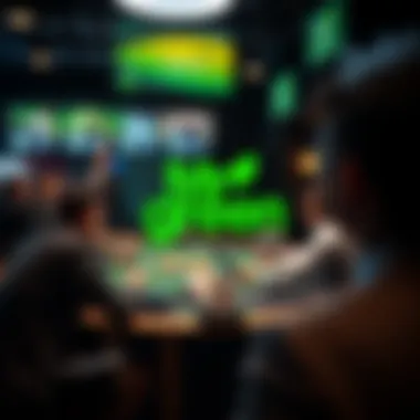 Graphical depiction of market positioning in online betting