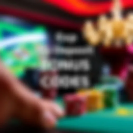 Visual representation of no deposit bonus codes