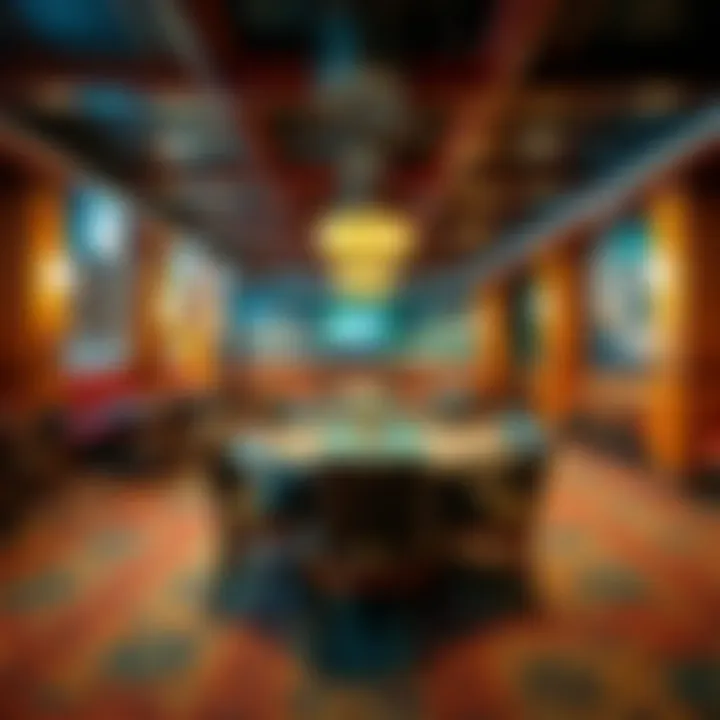 Decor of the Northern Quest Poker Room reflecting regional influences