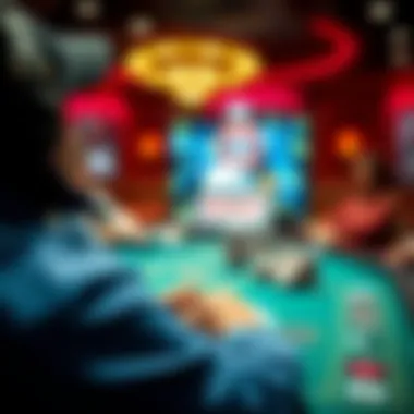 The Thrill of Online Gambling A visually striking representation of online casino gaming