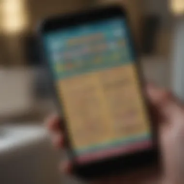 A digital lottery ticket on a smartphone screen