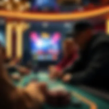 PLO gameplay in action