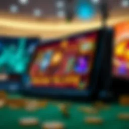 Visual representation of online slots showcasing various themes and designs