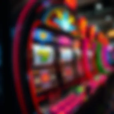 Intricate design of a slot machine showcasing vibrant colors