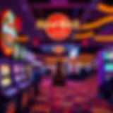 Vibrant promotional display at Hard Rock Casino Indiana