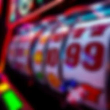 Captivating Mechanics of Slot Reels Close-up of spinning reels with bonus markers