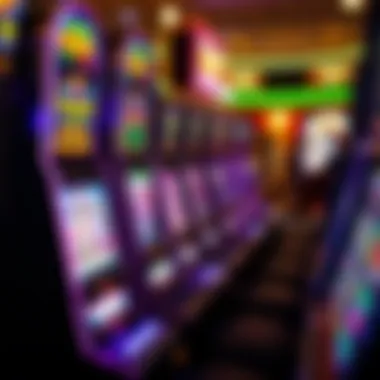 Vibrant slot machine display at a West Virginia casino