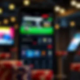 Visual representation of the Sportsbook RI app interface showcasing its layout