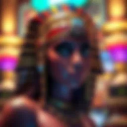 Symbolizing the allure of Cleopatra Keno with ancient Egyptian motifs