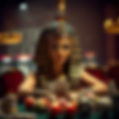 An artistic depiction of historical perspectives on gambling