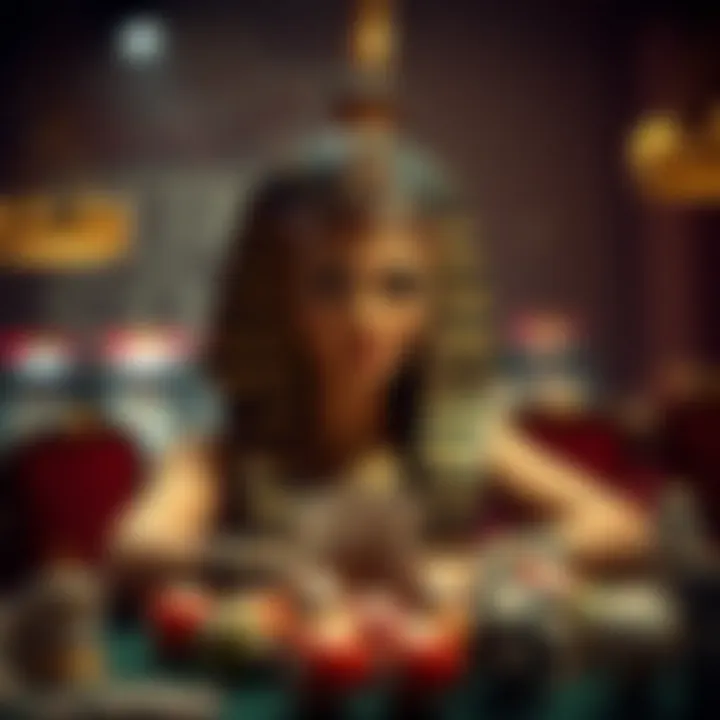 An artistic depiction of historical perspectives on gambling