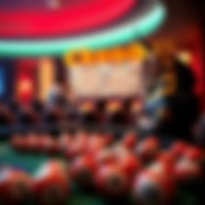 Visual representation of winning strategies in Keno gameplay