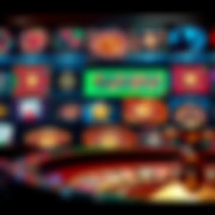 A selection of various roulette game types displayed on a screen